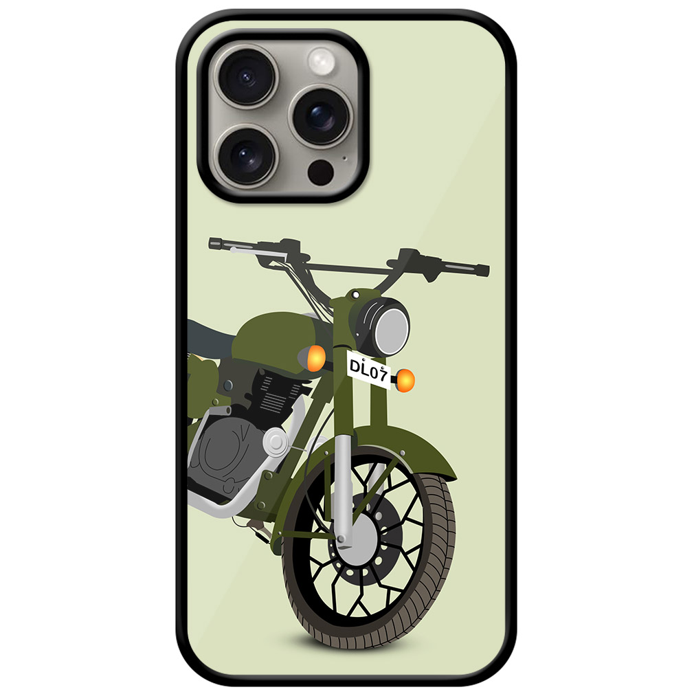Royal Heavy Bike Vector Art Metal TPU Printed Case