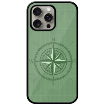 Vintage Compass Vector Illustration Metal TPU Printed Case