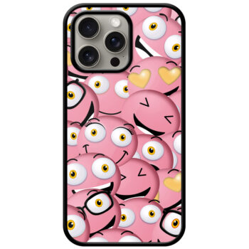 Sweet Emoji Wallpaper Design Metal TPU Printed Case