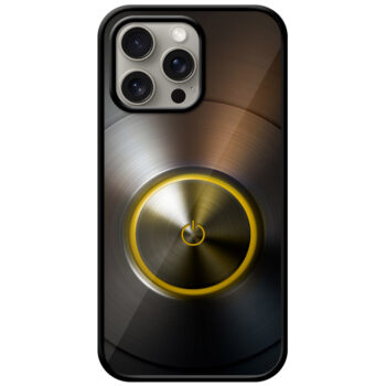 Power Button Design Metal TPU Printed Case