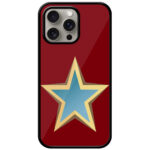 Decorative Gold Border Star Design Metal TPU Printed Case