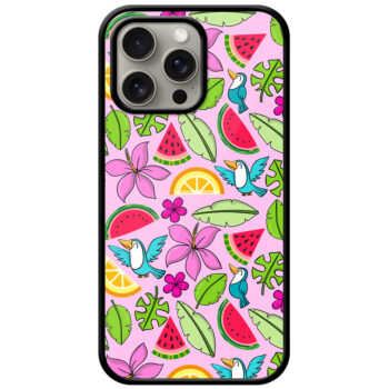 Aesthetic Orange Melon Art Metal TPU Printed Case
