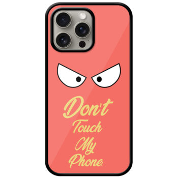 Angry Eyes Graphic Illustration Metal TPU Printed Case