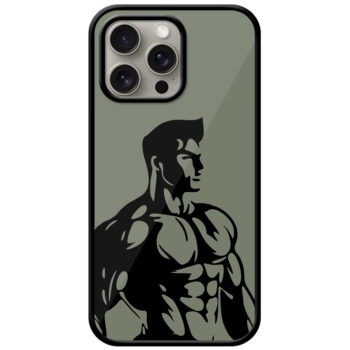 Tough Bodybuilder Vectorart  Metal TPU Printed Case