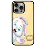 Cute Bunny Cartoon Illustration Metal TPU Printed Case