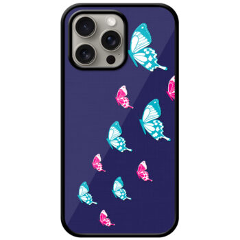 Elegant Butterfly Pattern Design Metal TPU Printed Case