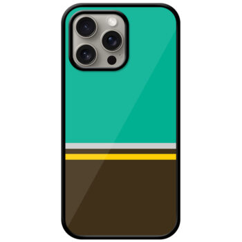 Simple Two Stripe Pattern Metal TPU Printed Case