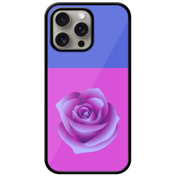 Colorful Vector Rose Design Metal TPU Printed Case