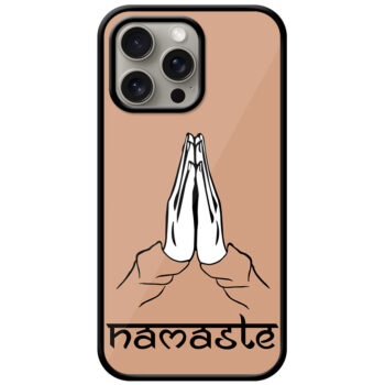 Namaste Vector Illustration Metal TPU Printed Case