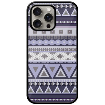 Geometric Band Pattern Metal TPU Printed Case