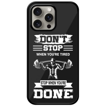 Weightlifting Men Vector Design Metal TPU Printed Case