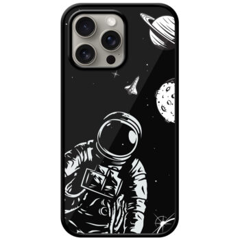 Astronaut Motivational Design Metal TPU Printed Case