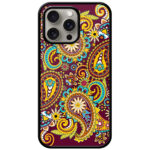 Paisley Pattern Artwork Metal TPU Printed Case