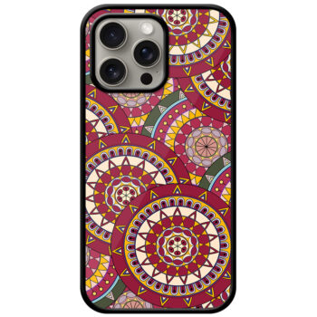 Ornate Floral Seamless Texture Metal TPU Printed Case