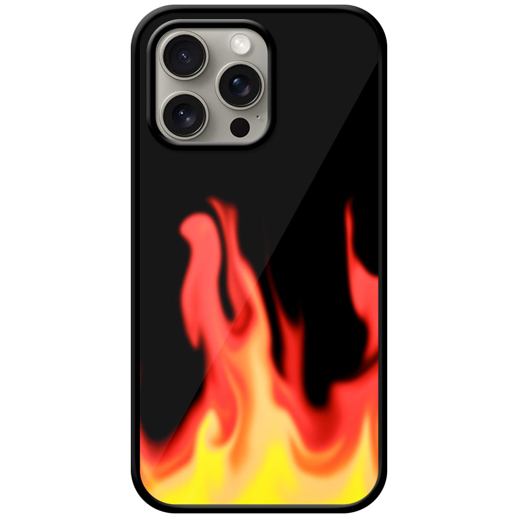 Super Flame Design Metal TPU Printed Case